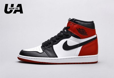 Air Jordan 1 black toe top original leather SP 36-46