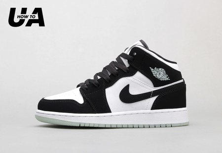 Air Jordan 1 Mid White Black Teal Tint 36-46