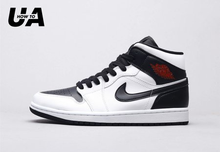 Air Jordan 1 Mid Reverse Black Toe 40-46