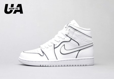 Air Jordan 1 Mid Iridescent Reflective White 36-46