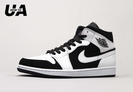 Air Jordan 1 Mid White Black 36-46