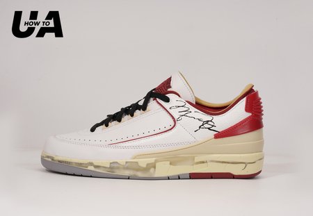 OFF-WHITE x Air Jordan 2 White Varsity Red SIZE: 40-47.5