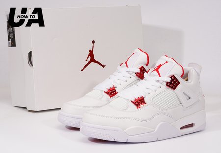 Air Jordan 4 "White University Red" SIZE: 36-46