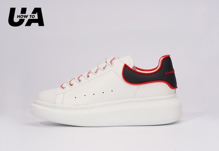 Alexander McQueen Oversized White Black Red Outline SIZE: 35-45