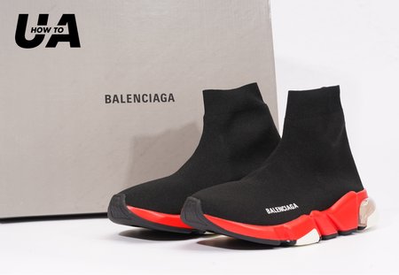 Balenciaga Speed LT SNEAKER Black Red Crystal SP36-45