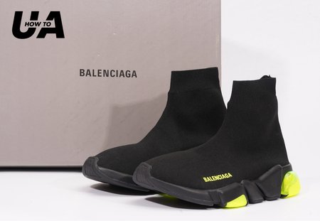 Balenciaga Speed LT SNEAKER Black Green Crystal SP36-45