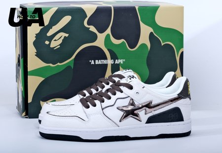 Bape Sk8 Sta White Silver Size 40-45