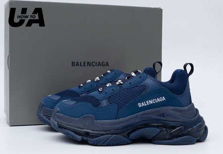 Balenciaga Triple S Clear Sole Navy 35-45