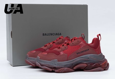 Balenciaga Triple S Burgundy Red 35-45