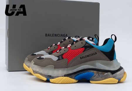 Balenciaga Triple S Grey Red Blue 35-45