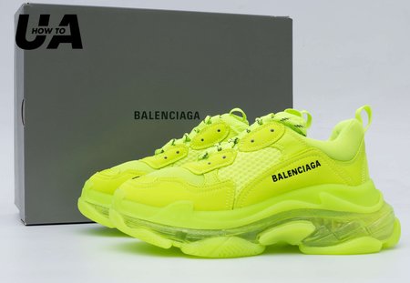 Balenciaga Triple S Clear Sole Fluo Yellow (W) 35-45