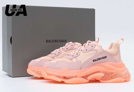 Balenciaga Triple S Orange Clear Sole 35-39