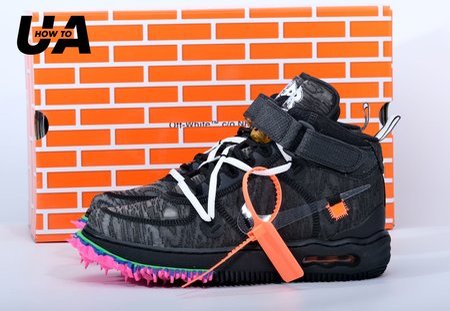 off-white x Air force 1 Mid Black Size 40-47.5