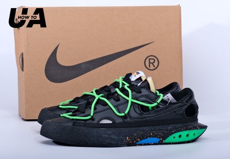 off-white x NK Blazer low'77 Black Green Size 40-46