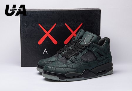 Jordan 4 Retro Kaws Black 930155-001 Size 40-50.5