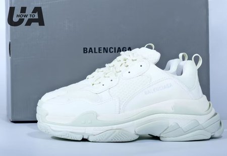 BALENCIAGA TRIPLE S WHITE (NOCTILUCENT LIGHT) SIZE 35-45