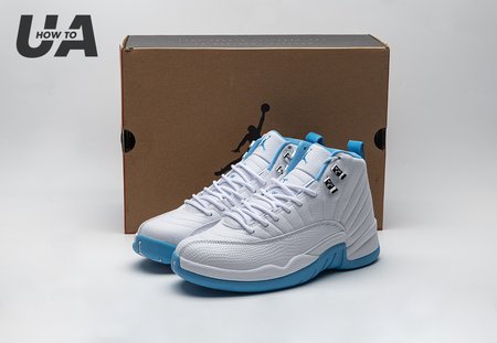 Jordan 12 Retro White University Blue (2004) (Women's) Size 40-47.5