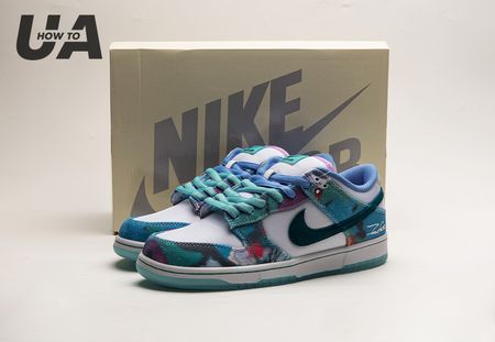 Futura Laboratories x Dunk Low SB 'Bleached Aqua' HF6061-400 size 36-47.5