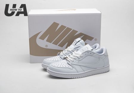 Travis Scott x Air Jordan 1 Low Triple White DM7866-292 Size 36-46